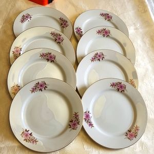 VINTAGE Japan TOTO  Porcelain appetizer plates set of 8
